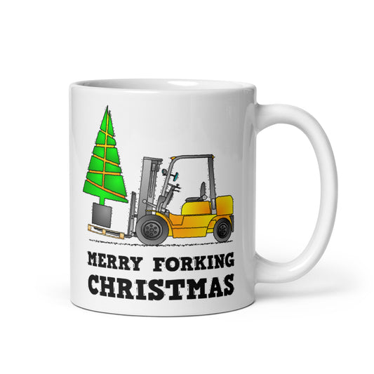Merry Forking Christmas Mug
