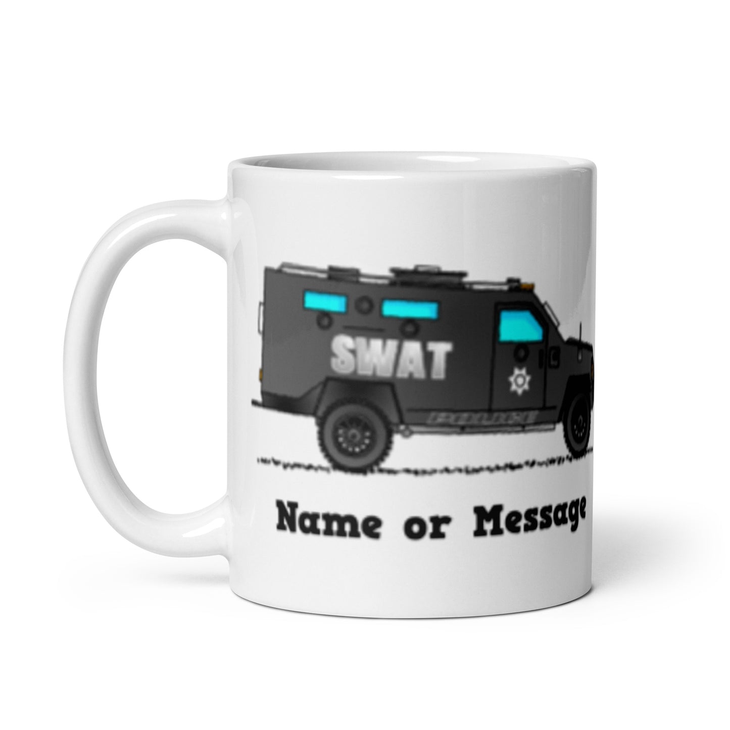 Police SWAT Truck Mug, Personalized M056