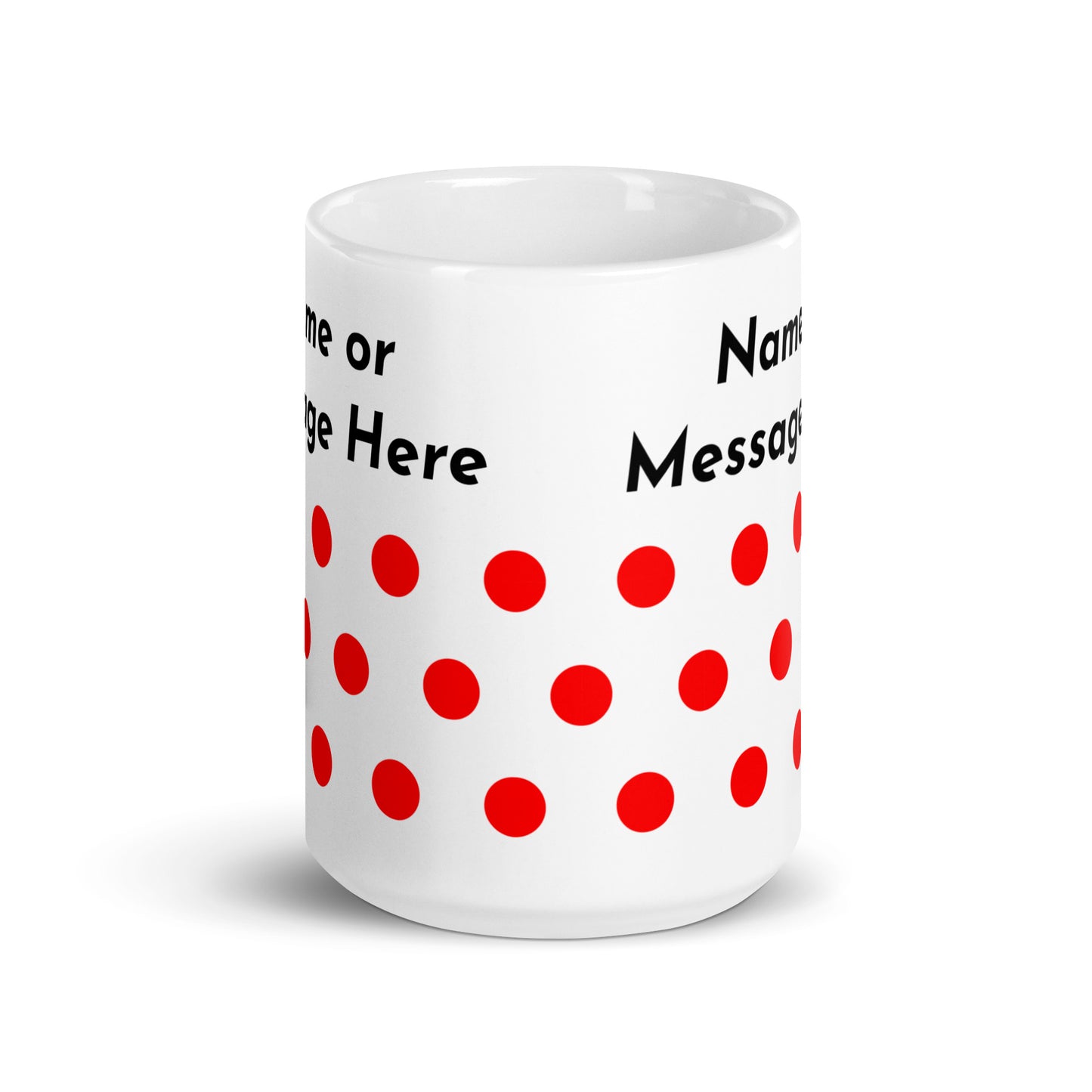 Personalised Polkadot Cyclist Mug
