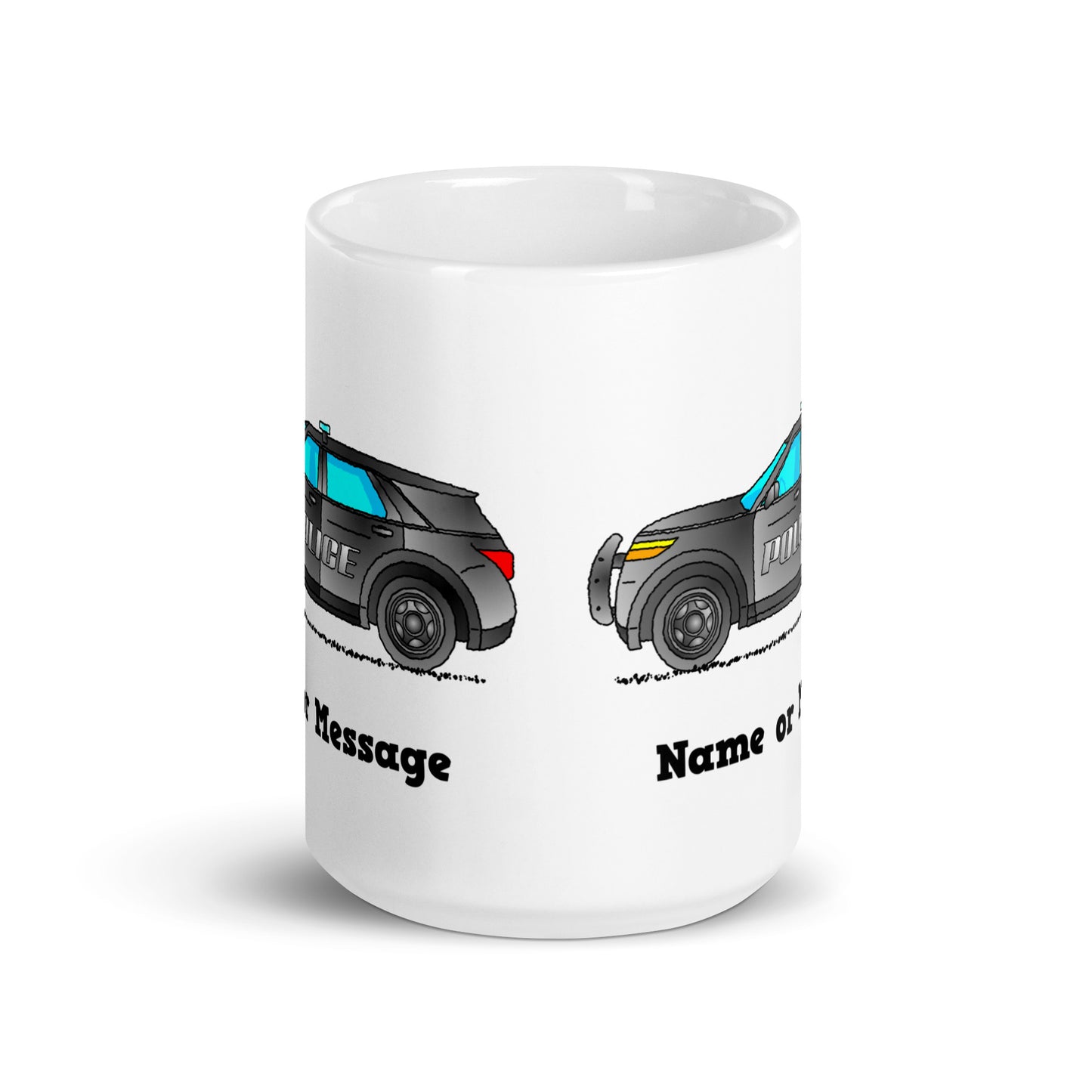 Personalized Police Patrol Car Mug