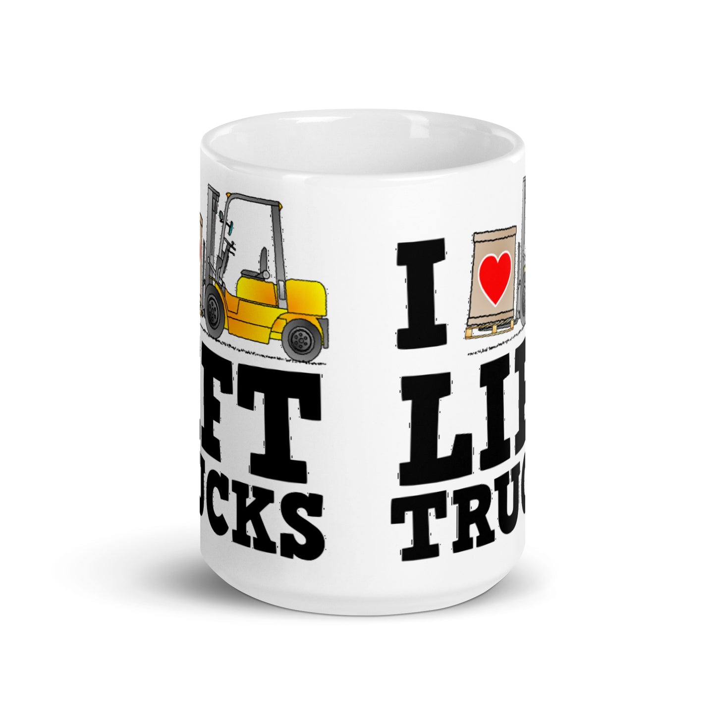 I Heart Lift Trucks Valentines Day Mug