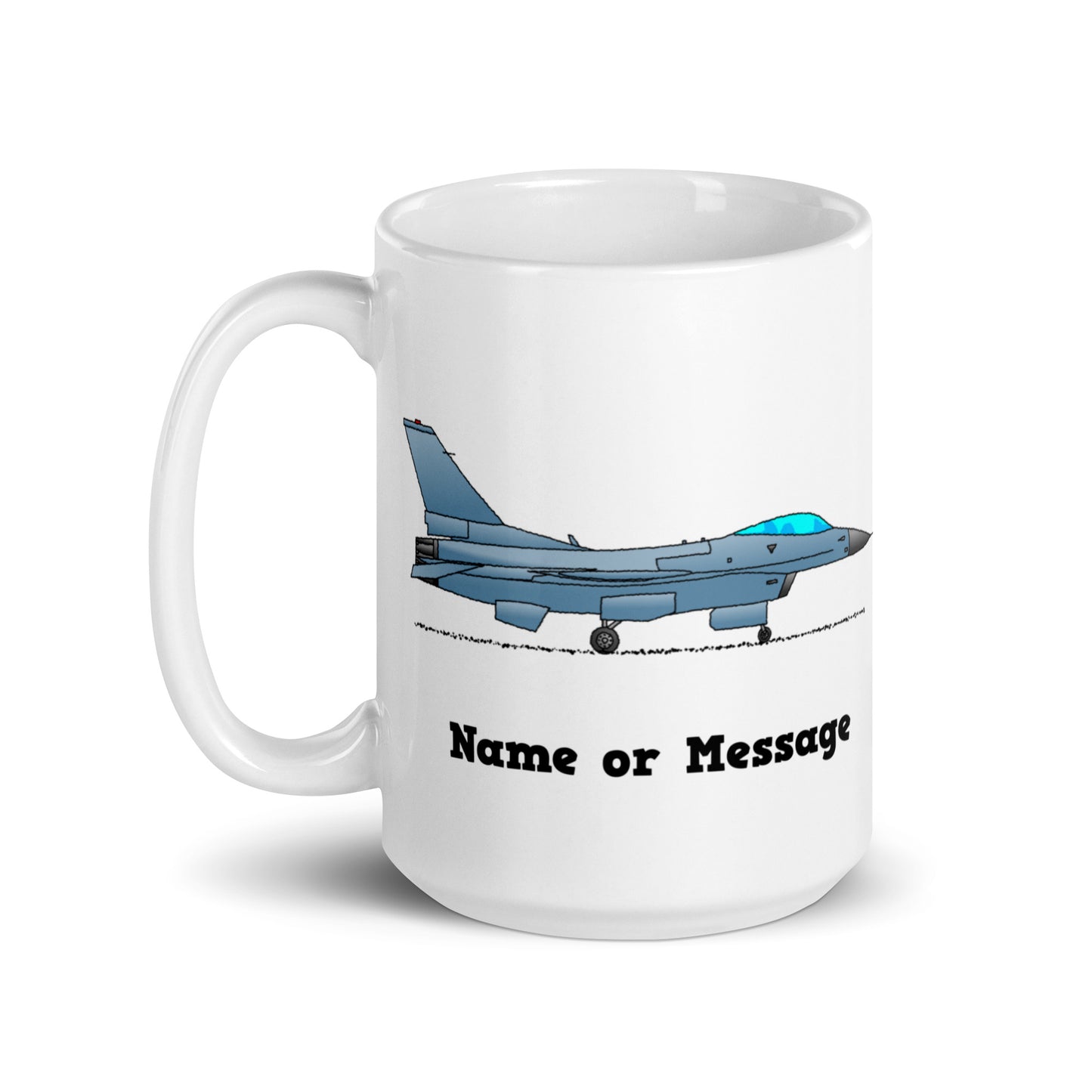 F-16 ファルコン戦闘機 パーソナライズマグカップ