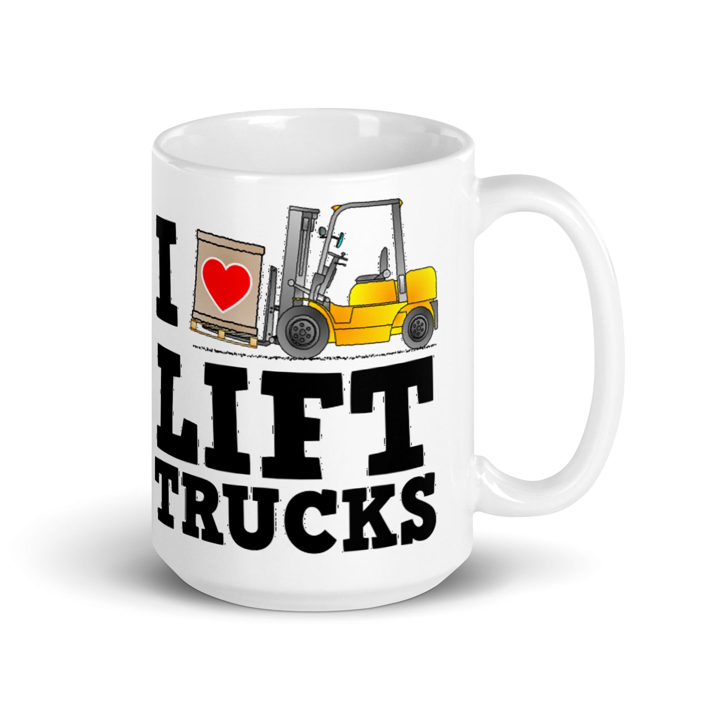 I Heart Lift Trucks Valentines Day Mug