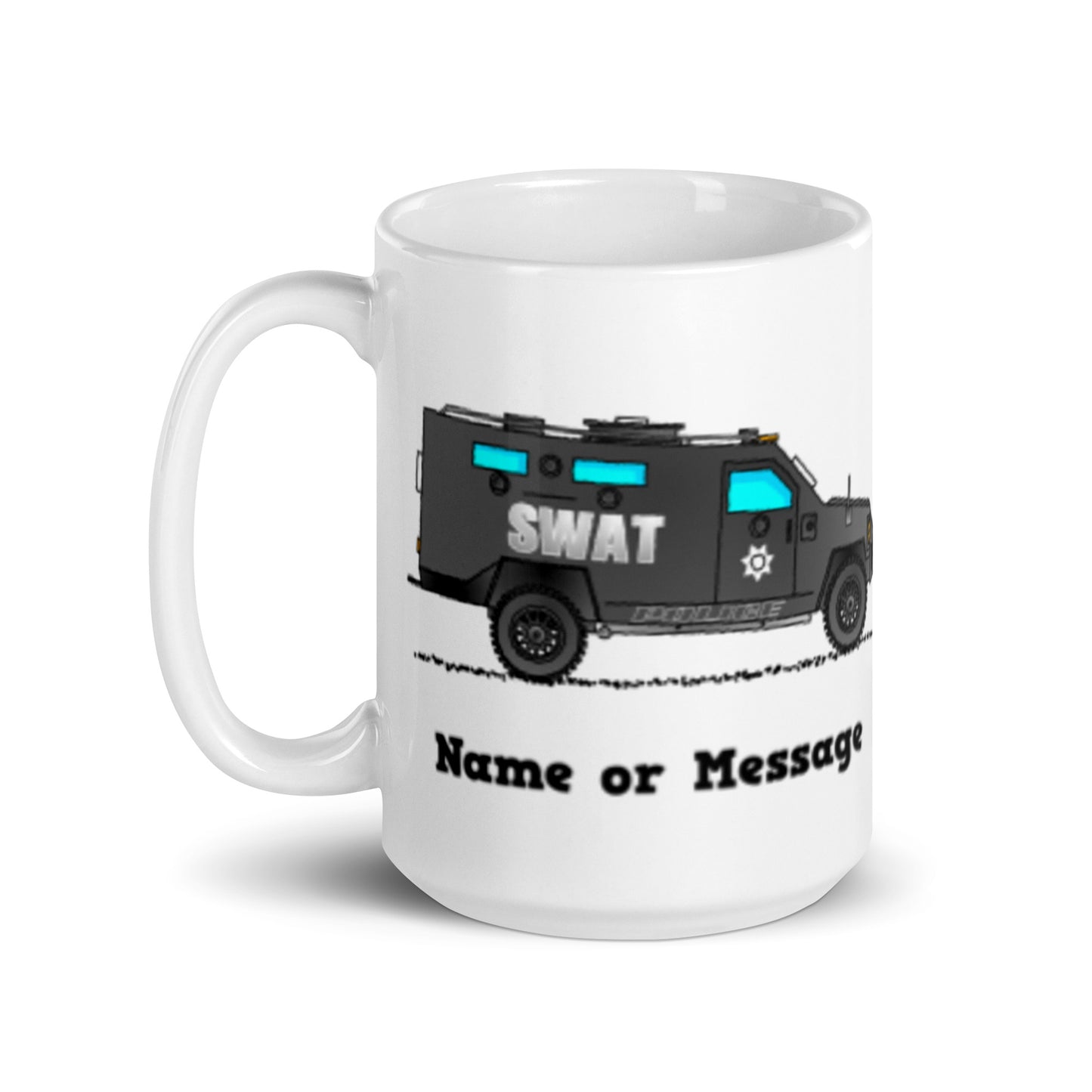 Police SWAT Truck Mug, Personalized M056