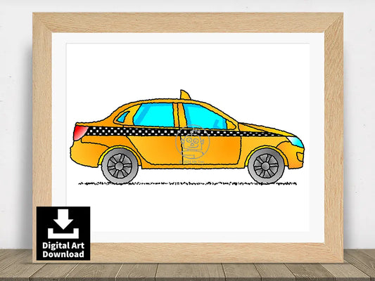 Yellow New York American Taxi E038