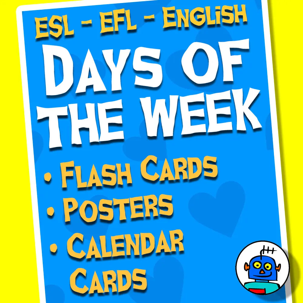 Days of the Week Teaching Pack – Song, Flash Cards, Classroom Posters, Calendar Cards (Digital Download)