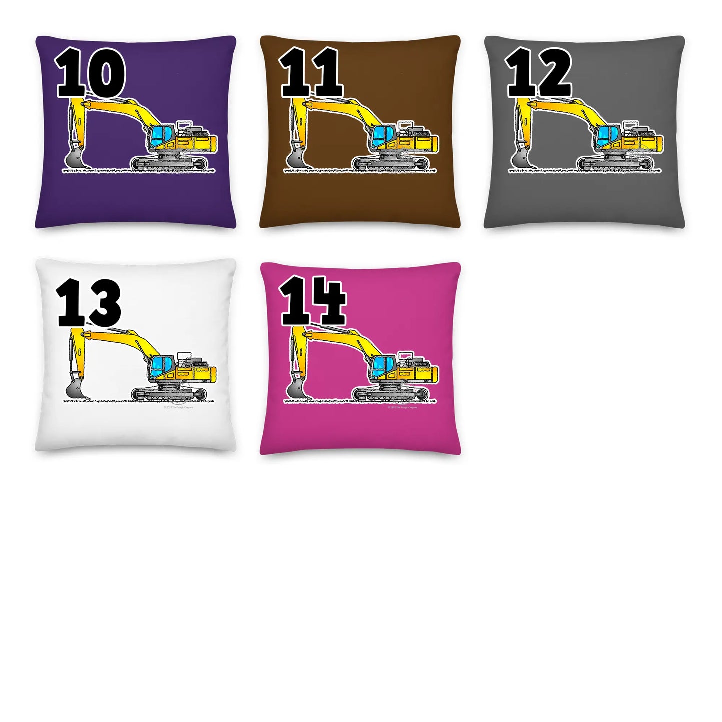 Excavator Pillow Cushion P001