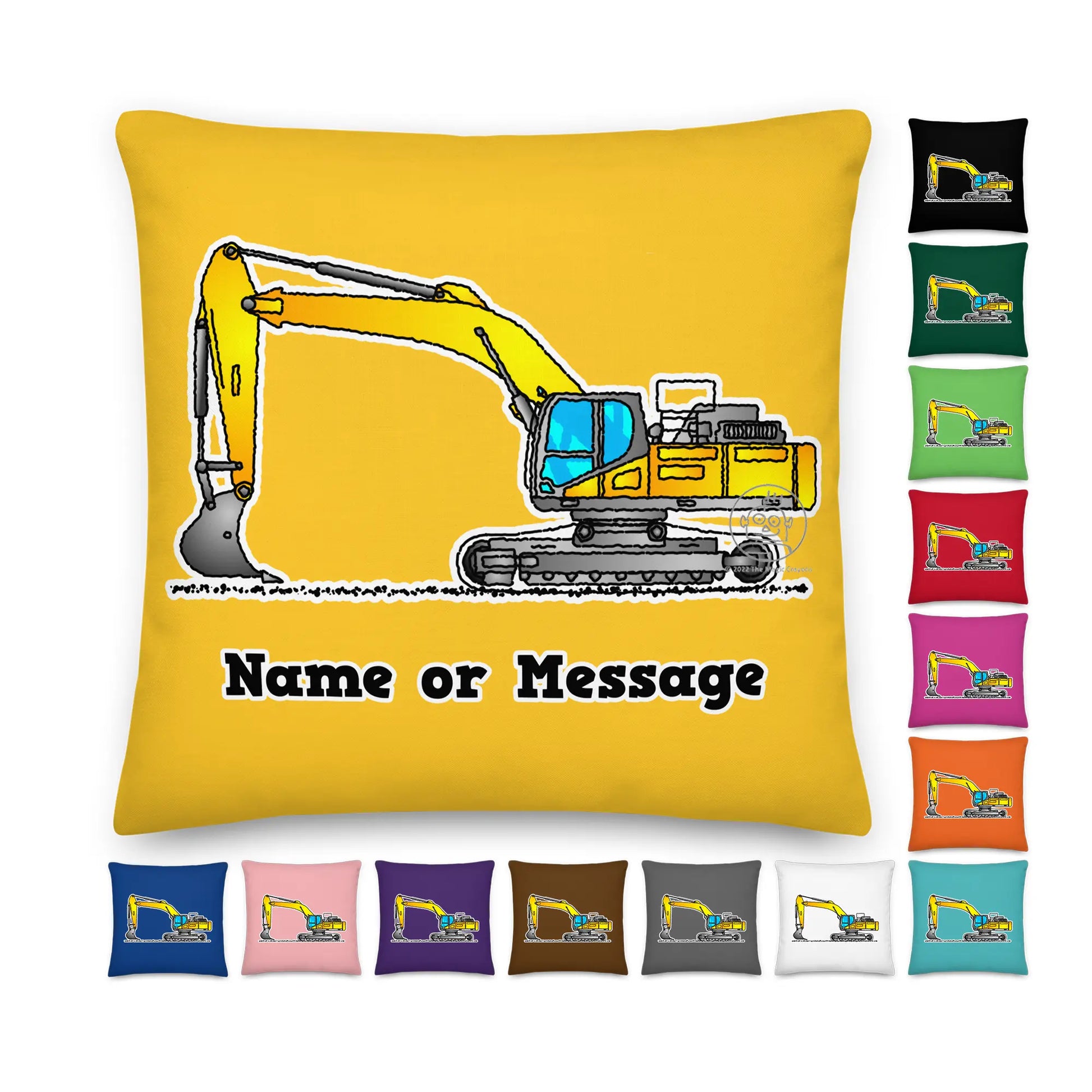 Excavator Pillow