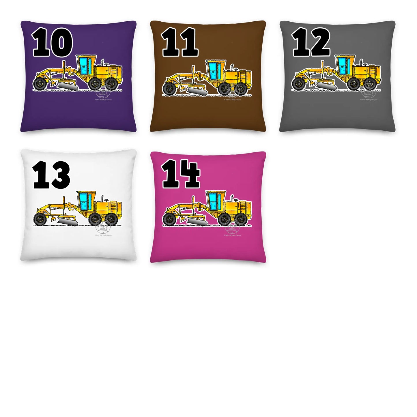 Grader Pillow Cushion, Personalized P007
