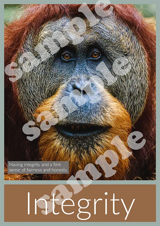 IB 学習者属性ポスター、動物テーマ。デジタル ダウンロード。