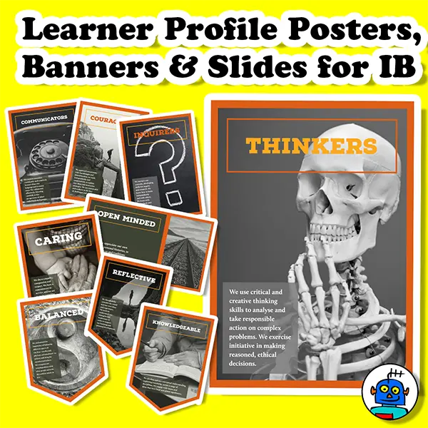 IB Learner Profile, IB Attributes Posters and Slides Bundle | Digital Download