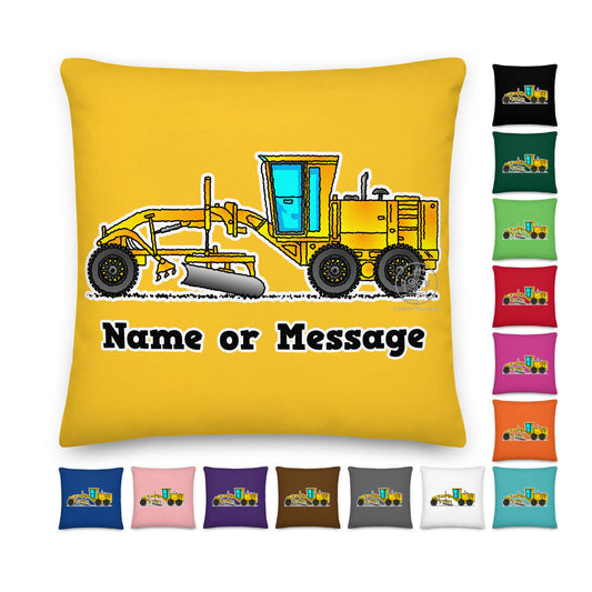 Grader Pillow Cushion, Personalized P007