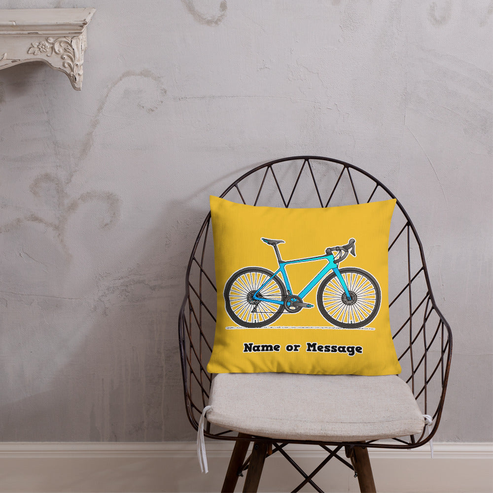 Bicycle Pillow Cushion, Personalized P004