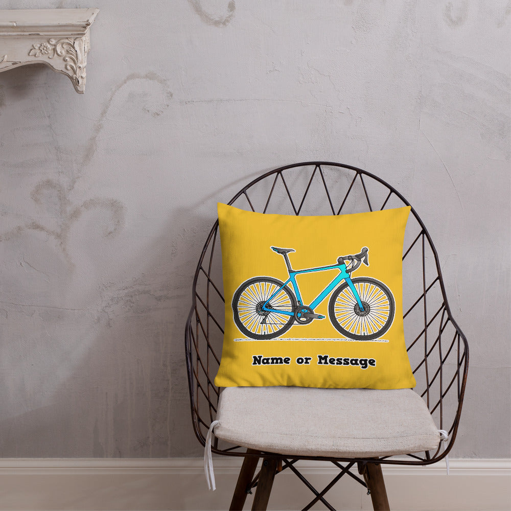 Bianchi Infinito Bicycle Pillow Cushion, Personalized