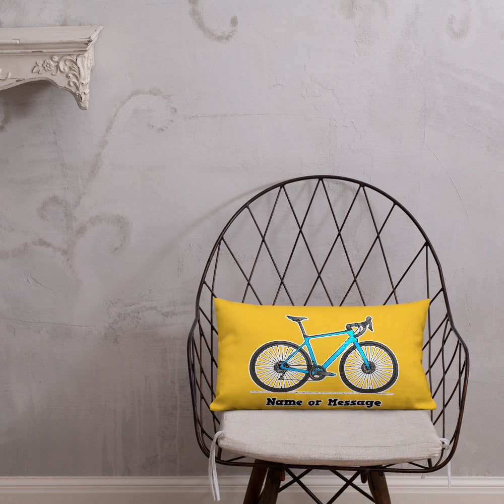 Bianchi Infinito Bicycle Pillow Cushion, Personalized