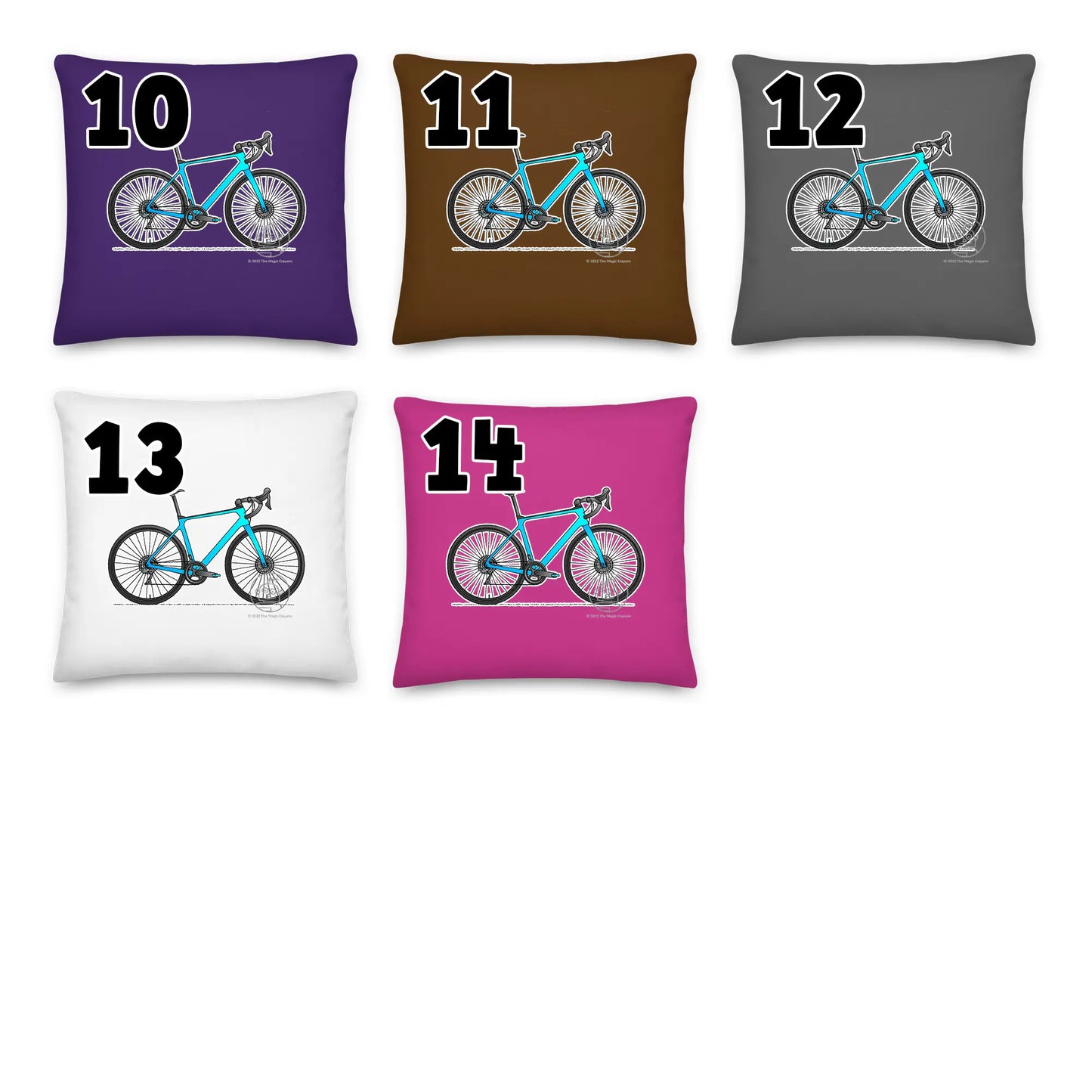 Bicycle Pillow Cushion, Personalized P004