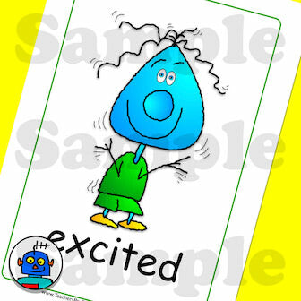 English Emotions Flash Cards | Digital Download