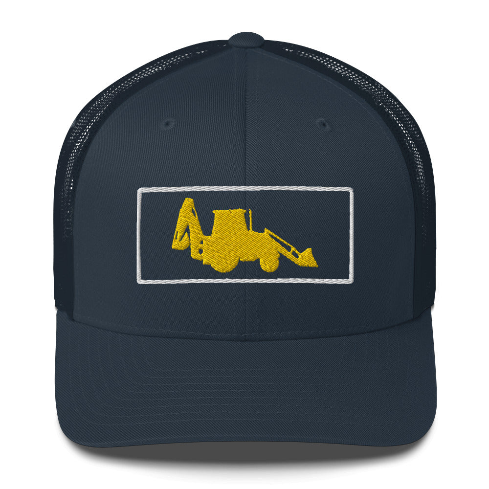 Backhoe Trucker Cap, Adult C004