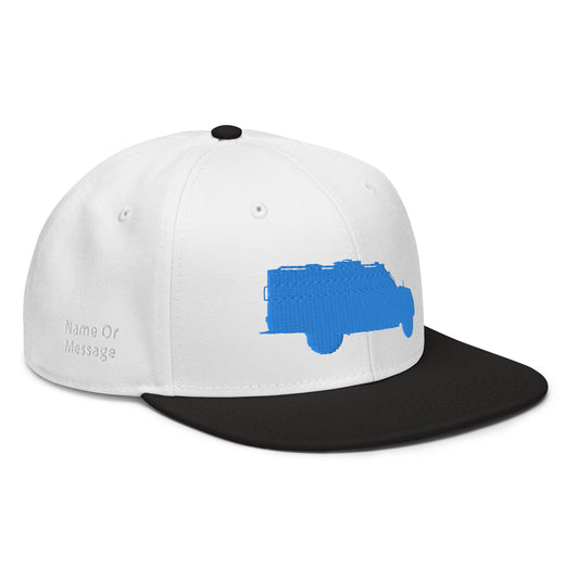 SWAT Truck Cap. Custom Police Snapback Hat. Tactical Blue Car C029