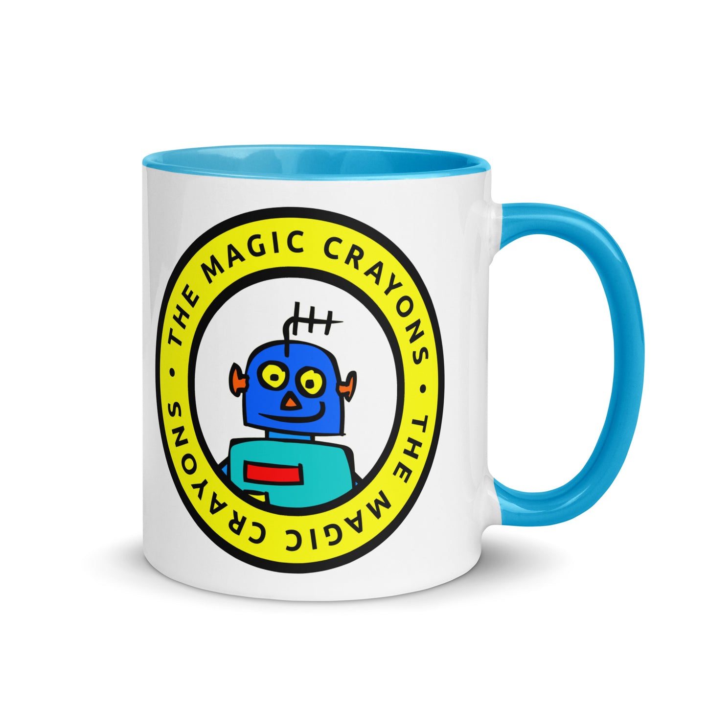 The Magic Crayons Official Robot Mug, Ceramic Cup 6 Colors