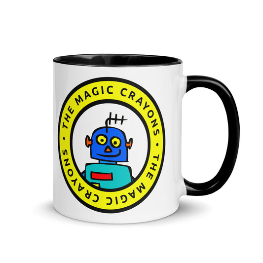 The Magic Crayons Official Robot Mug, Ceramic Cup 6 Colors