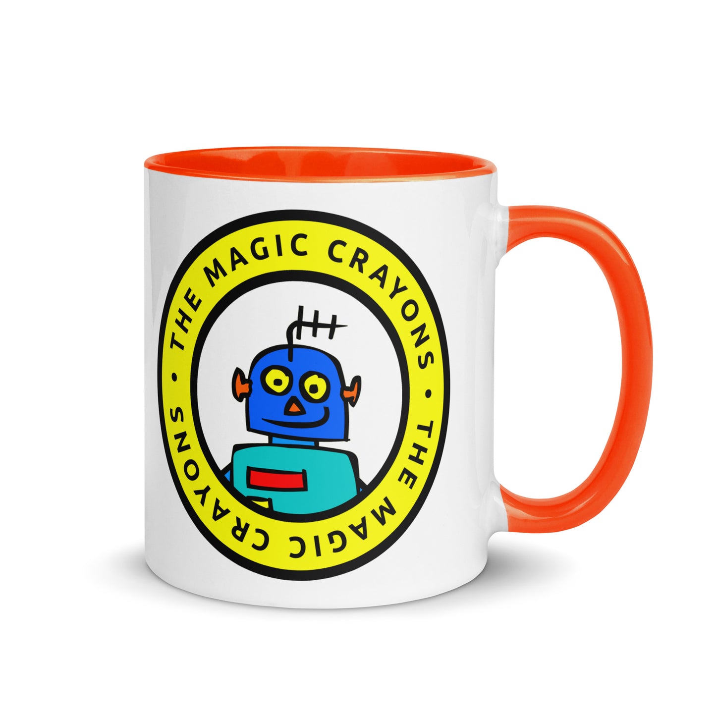 The Magic Crayons Official Robot Mug, Ceramic Cup 6 Colors