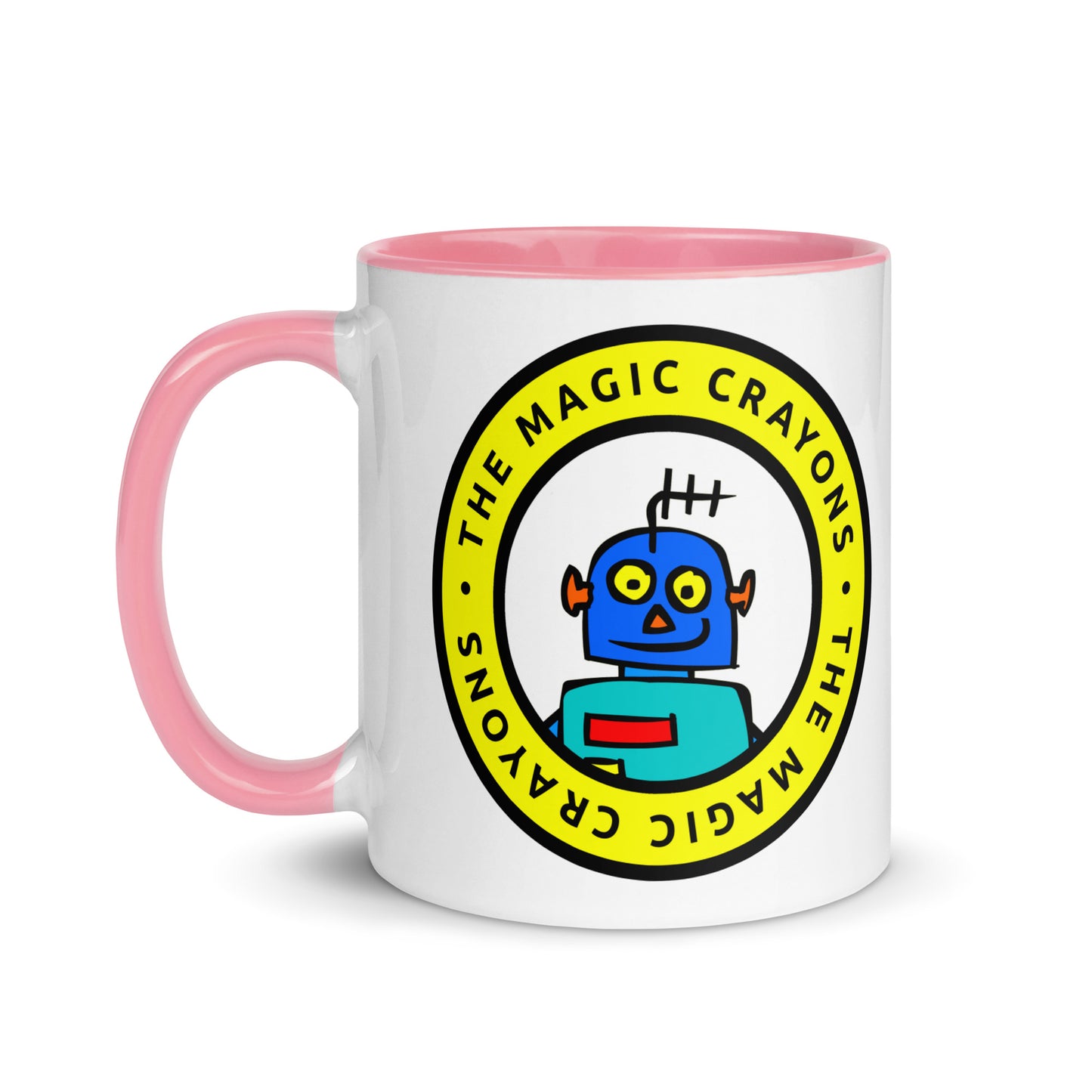 The Magic Crayons Official Robot Mug, Ceramic Cup 6 Colors