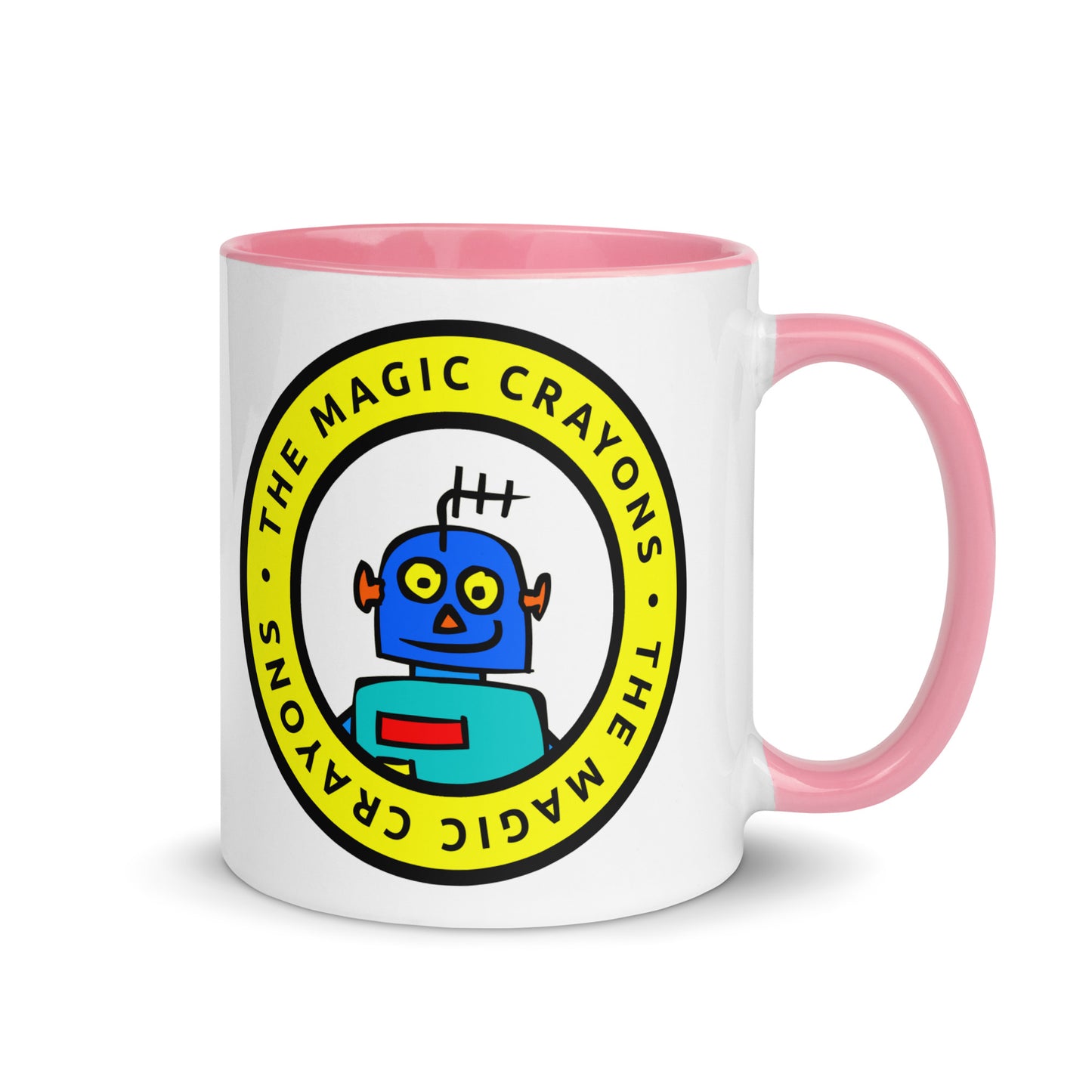 The Magic Crayons Official Robot Mug, Ceramic Cup 6 Colors