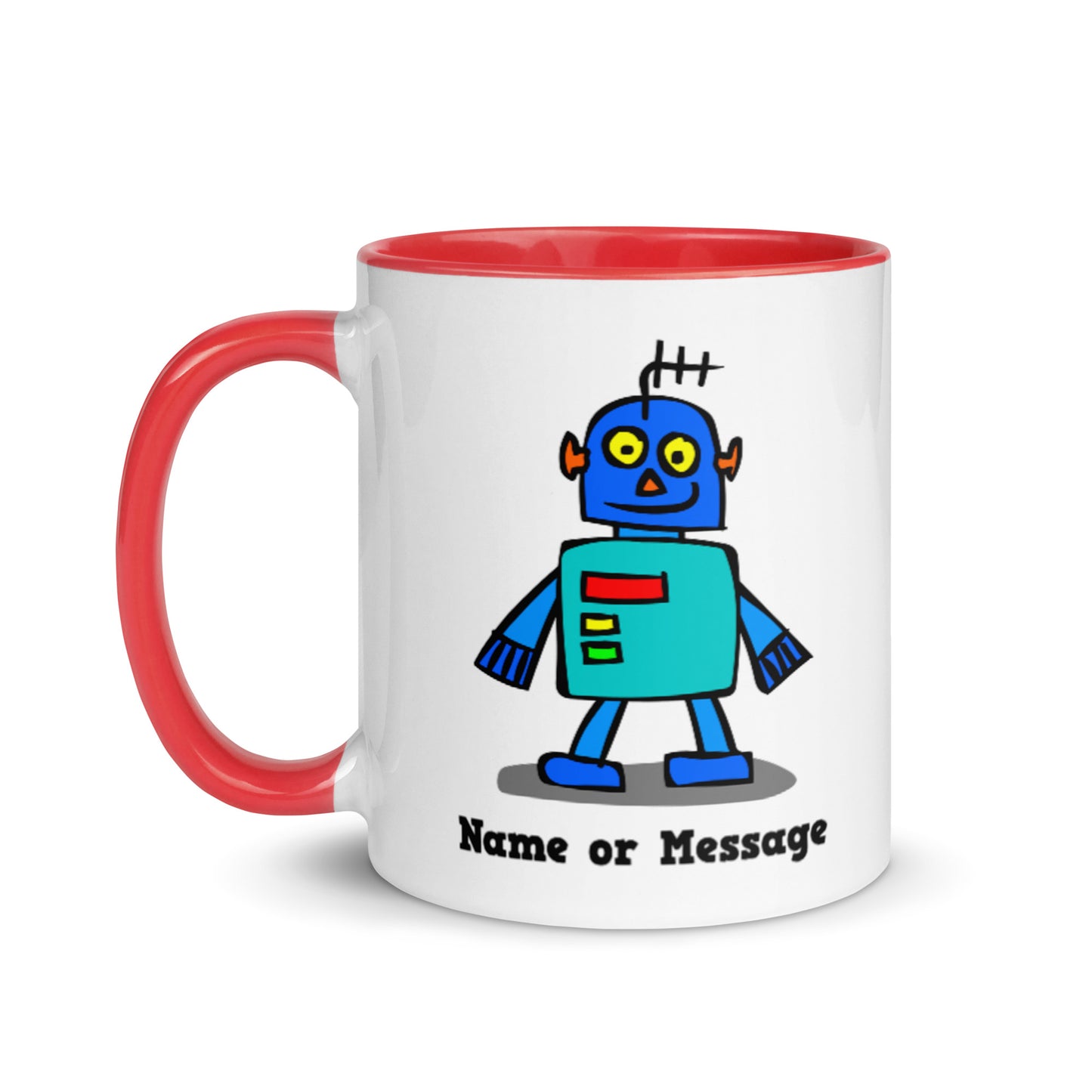 The Magic Crayons Robots Mug, Personalized M035
