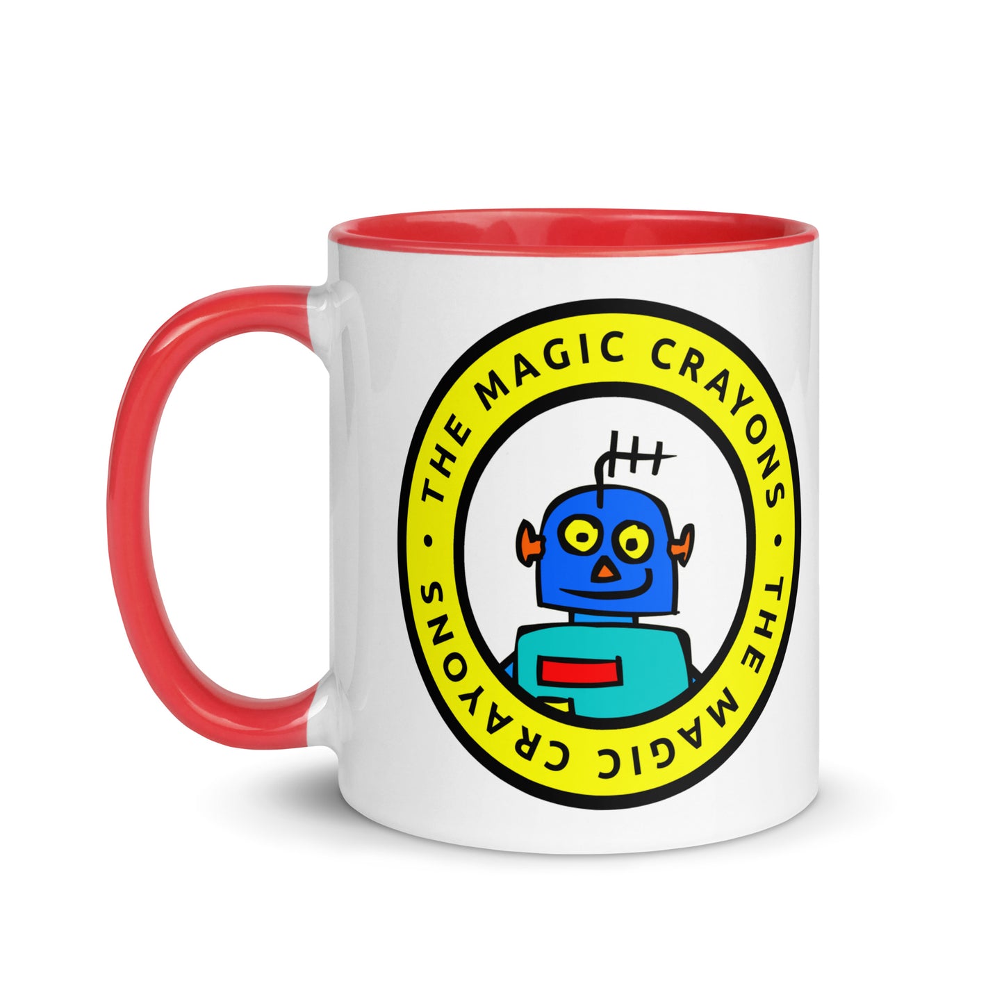 The Magic Crayons Official Robot Mug, Ceramic Cup 6 Colors