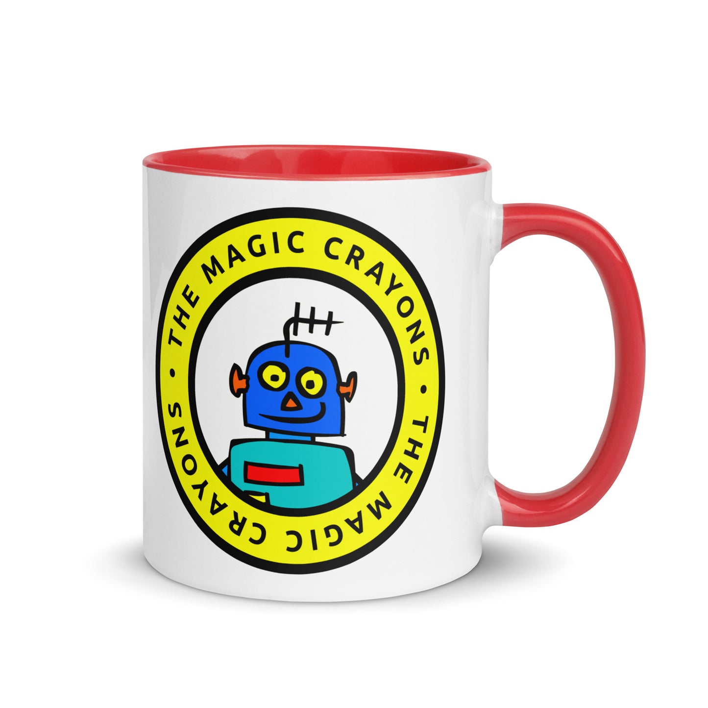 The Magic Crayons Official Robot Mug, Ceramic Cup 6 Colors