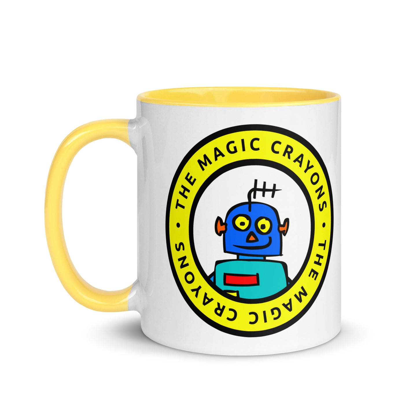 The Magic Crayons Official Robot Mug, Ceramic Cup 6 Colors