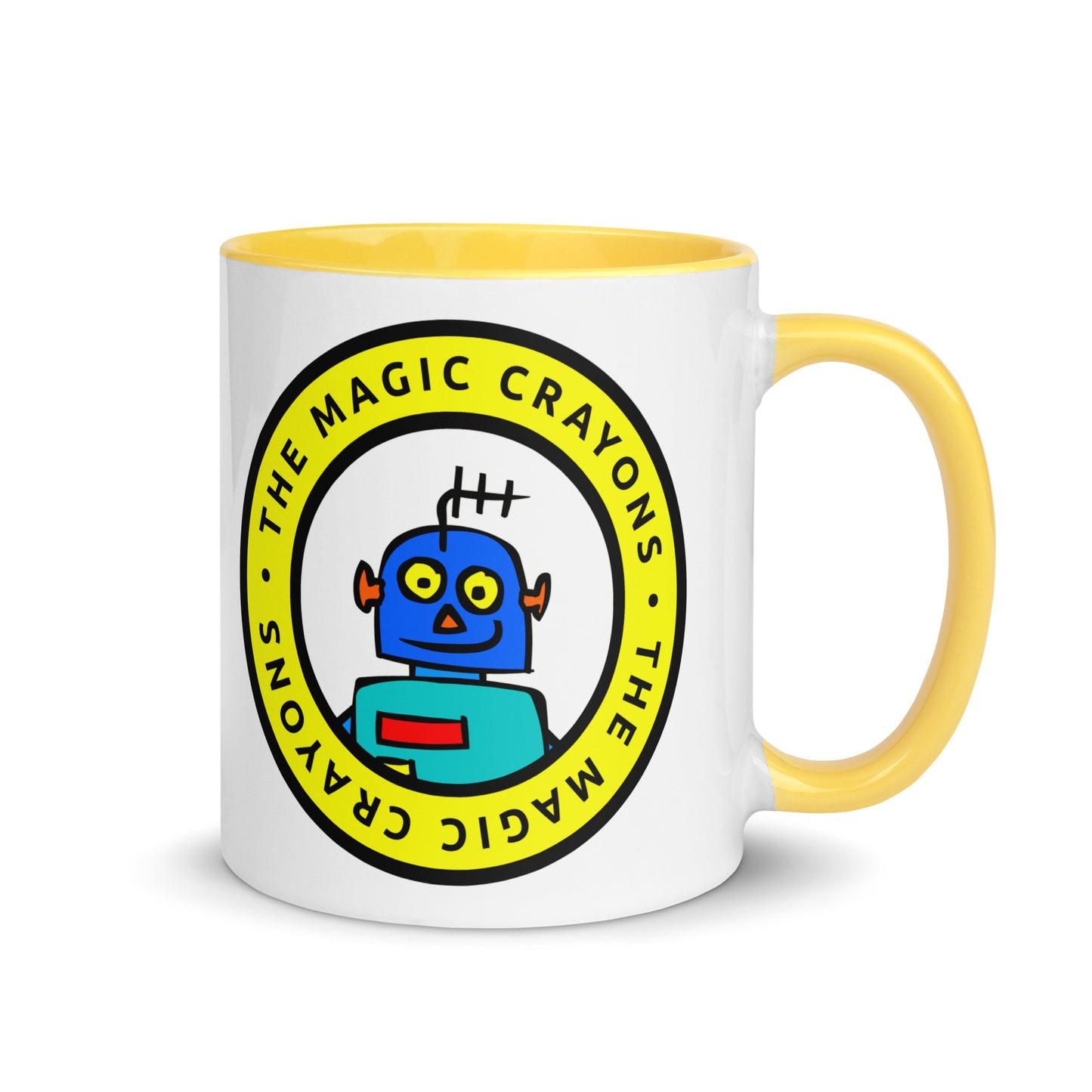 The Magic Crayons Official Robot Mug, Ceramic Cup 6 Colors