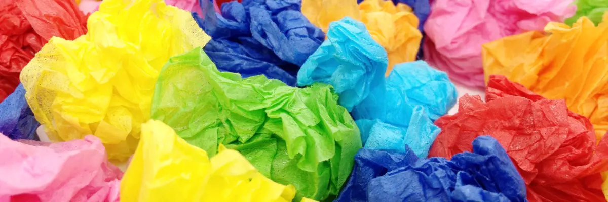 Colored tissue paper