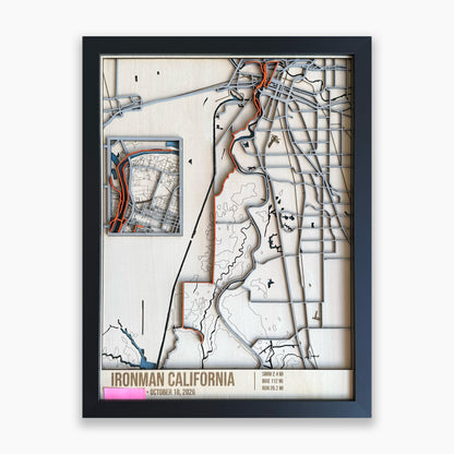 Custom Triathlon Route Map