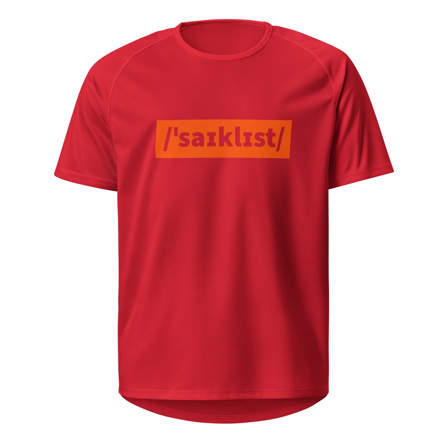 Cyclist Sports Jersey, Phonetic, Adult