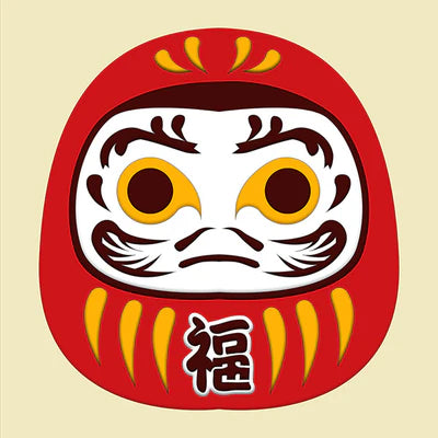 Daruma Doll – Japanese Wood Wall Art