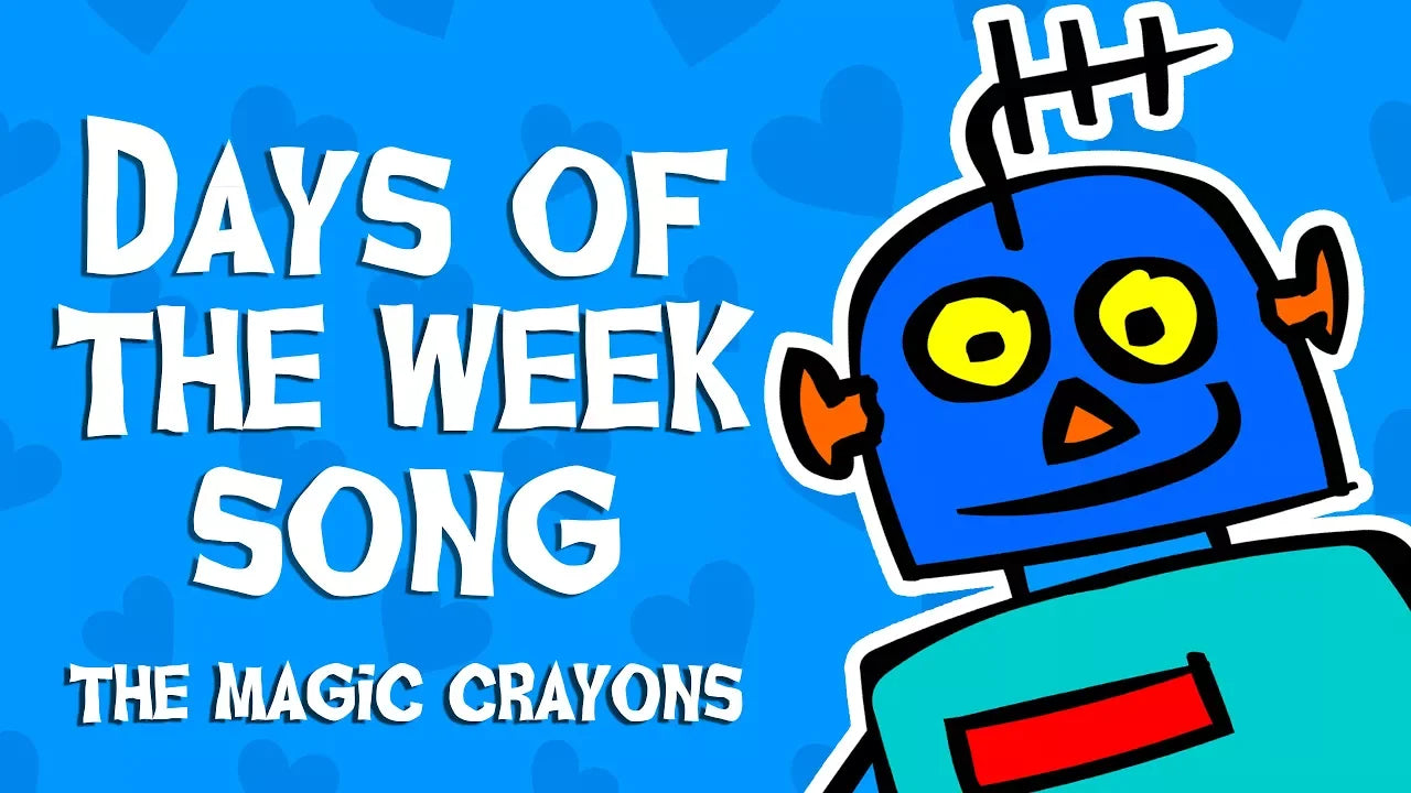 Load video: Days of the Week Video. Lyrics, Animation 4K