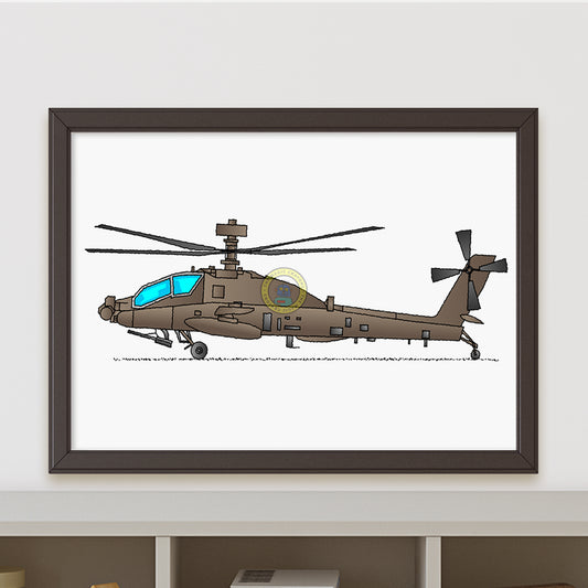 AH-64 Apache Poster R086