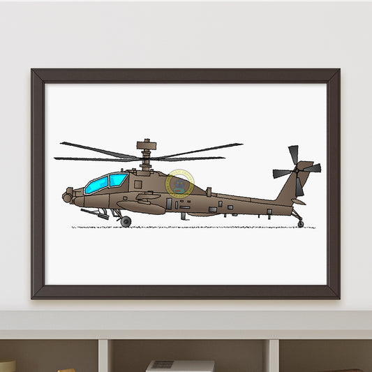 AH-64 アパッチ ポスター R086