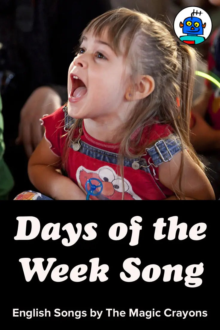 Children's Classroom Days Of The Week Song for ESL English Classrooms
