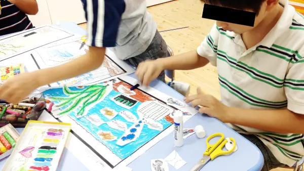 English vocabulary fish tank craft