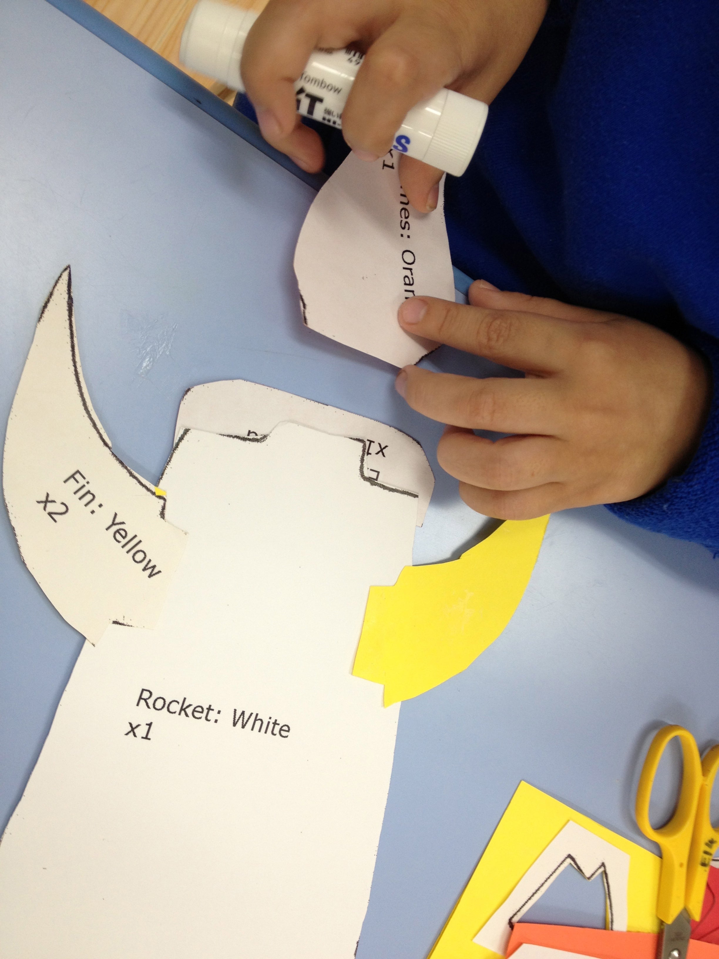 Free Children's Rocket Ship Craft Template. Digital Download. The