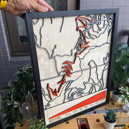 Custom Cycling Route Map