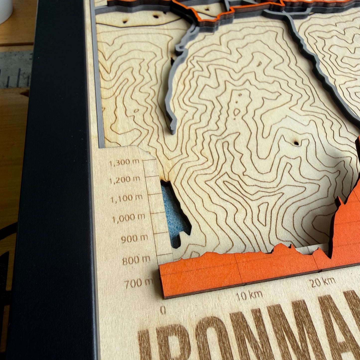 IRONMAN 70.3 Zell am See Custom Wooden Map