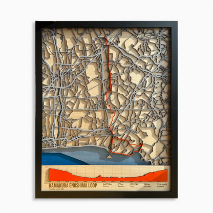 カスタム3Dサイクリングマップ – Strava、Ride with GPS、GarminからカスタマイズできるGPX木製マップ | 日本製ハンドメイド | サイクリストへの特別なギフト