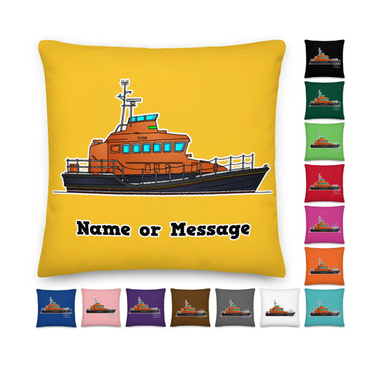 RNLI Lifeboat Pillow Cushion l, Personalized P018