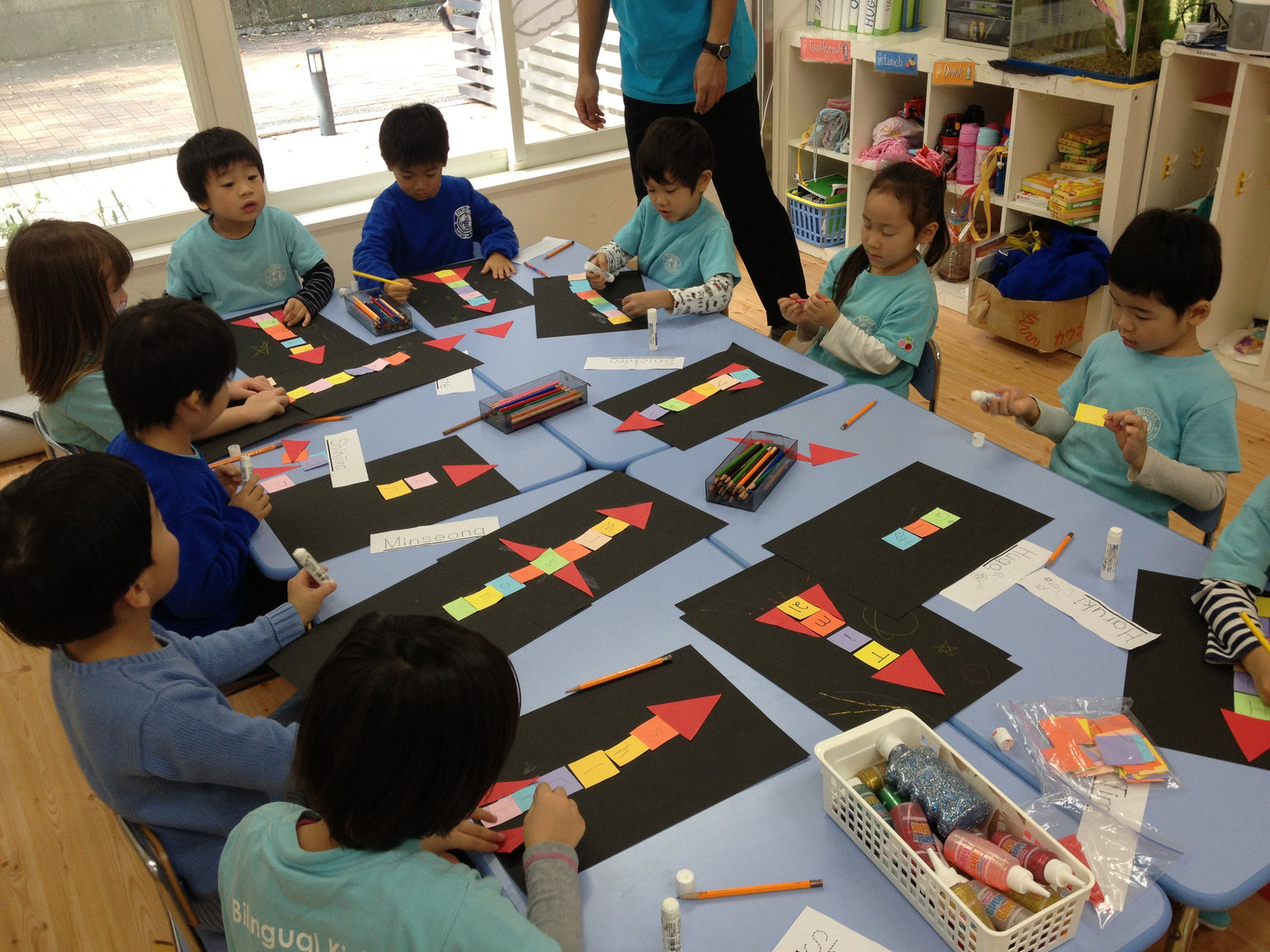 Free Name Tag Rockets. Name Writing, Colors, Shapes Craft – The Magic ...