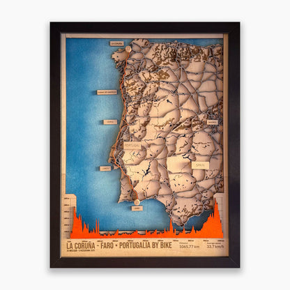 Custom Cycling Route Map
