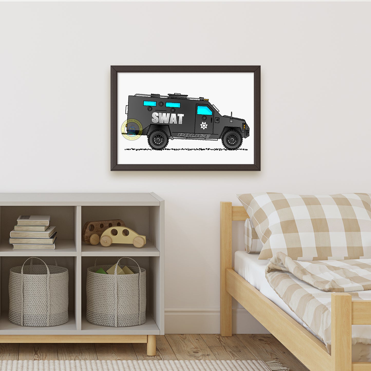 SWAT Truck Print, Police Car Poster